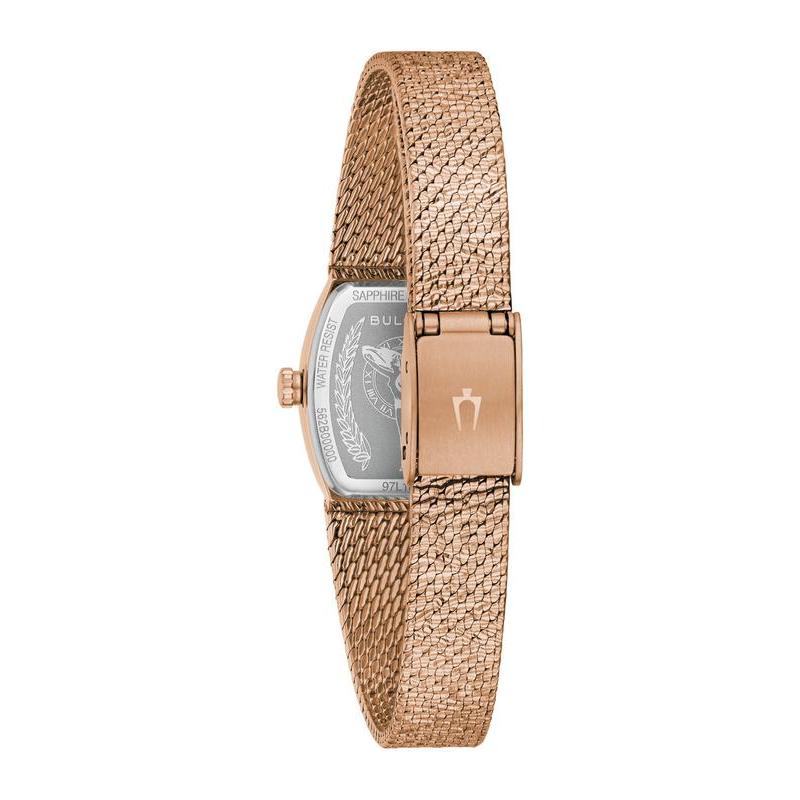 Bulova Goddess of Time Tigers Eye Rose Gold Women's Watch