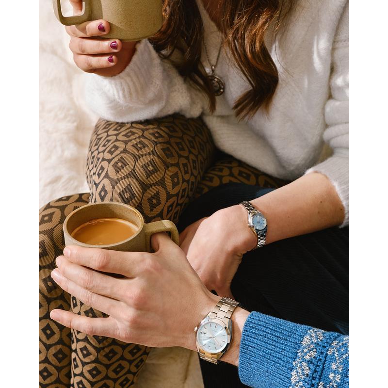 Bulova Surveyor Automatic Men's Blue Sunburst Stainless Steel Watch