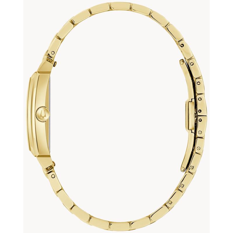 Bulova Sutton Women's Gold-Tone Stainless Steel Rectangular Watch