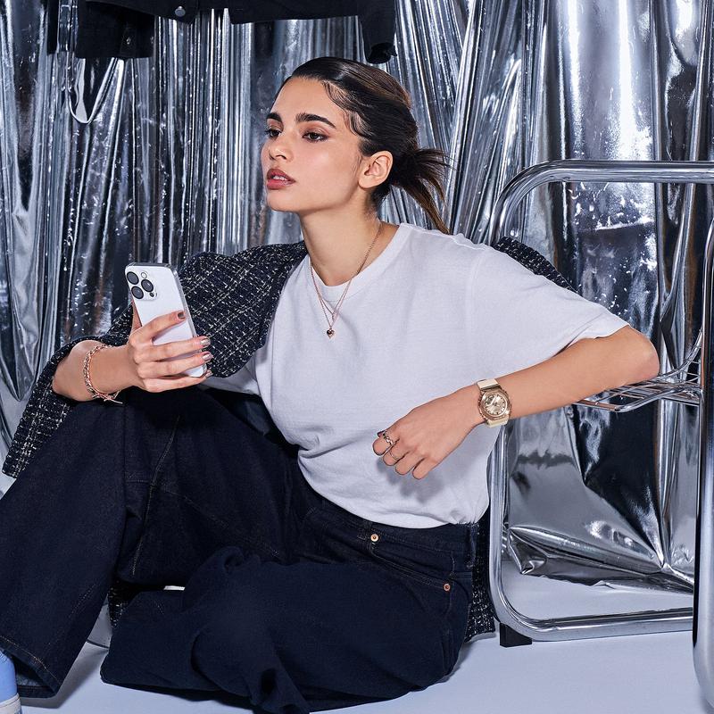 CASIO G-SHOCK ANALOG-DIGITAL WOMENS - GM-S2110PG-4ADR