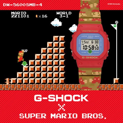 CASIO G-SHOCK DIGITAL SUPER MARIO BROS - DW-5600SMB-4DR