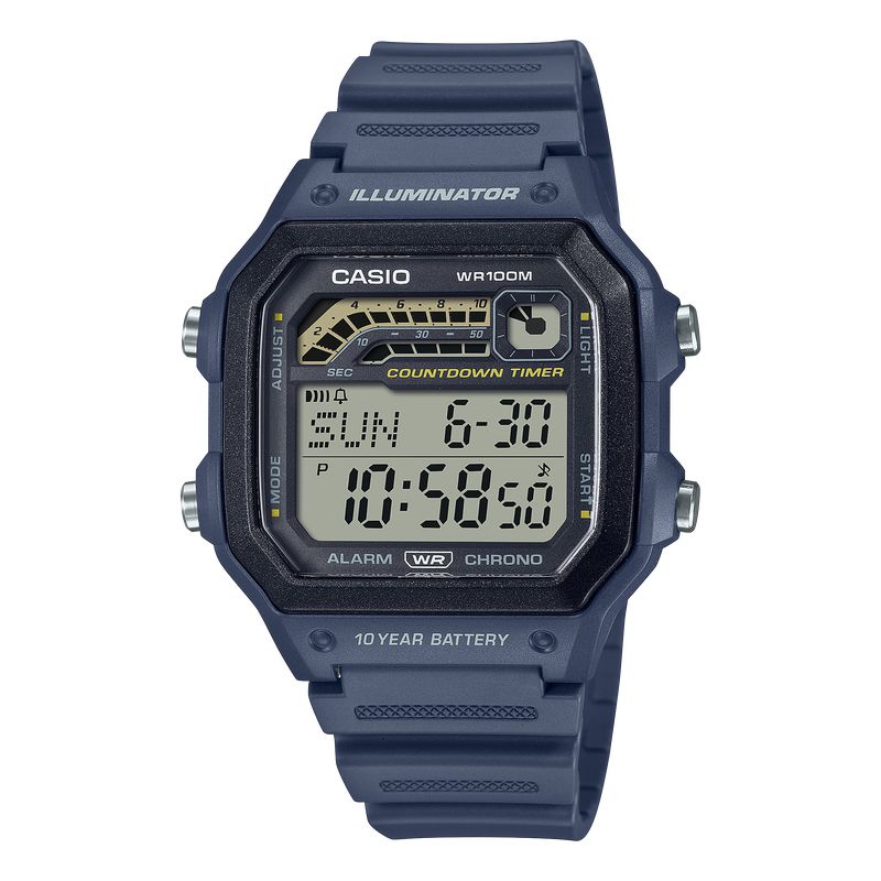 CASIO STANDARD MENS 100M - WS-1600H-2AVDF