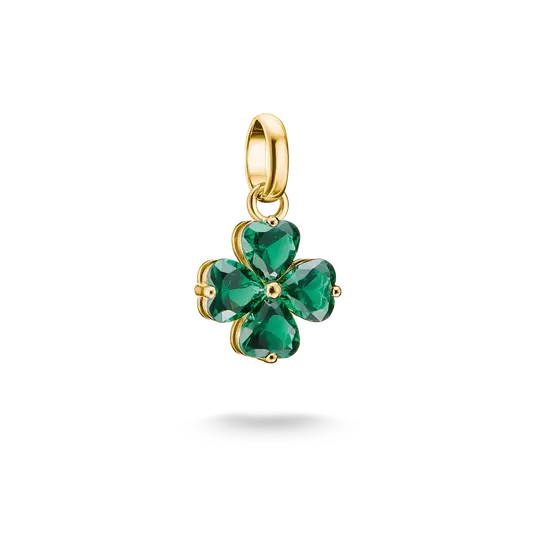 THOMAS SABO Charm Club Connect Cloverleaf Gold Charm