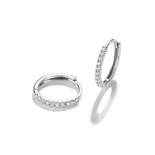 THOMAS SABO White Zirconia Hoop Earrings