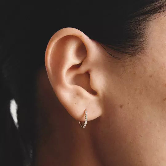 THOMAS SABO White Zirconia Hoop Earrings