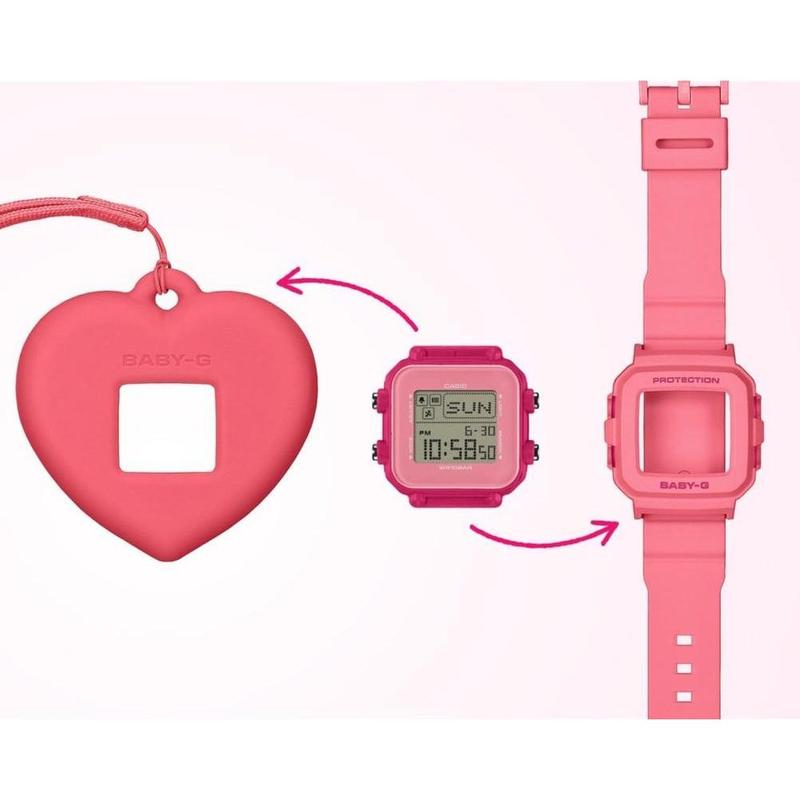 Casio BABY‑G+PLUS Convertible Heart‑Holder Digital Watch