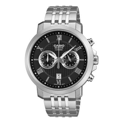 Casio Beside BMS-500D-1A Chronograph Watch Stainless Steel