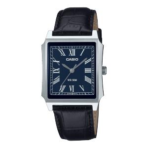 Casio Classic Blue Dial Rectangular Watch - MTP-B190L-2BVDF