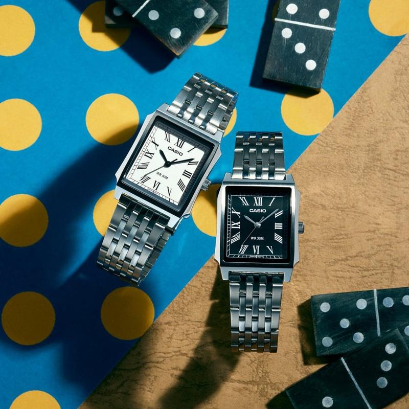 Casio Classic Silver Dial Quartz Watch - MTP-B190D-7BVDF