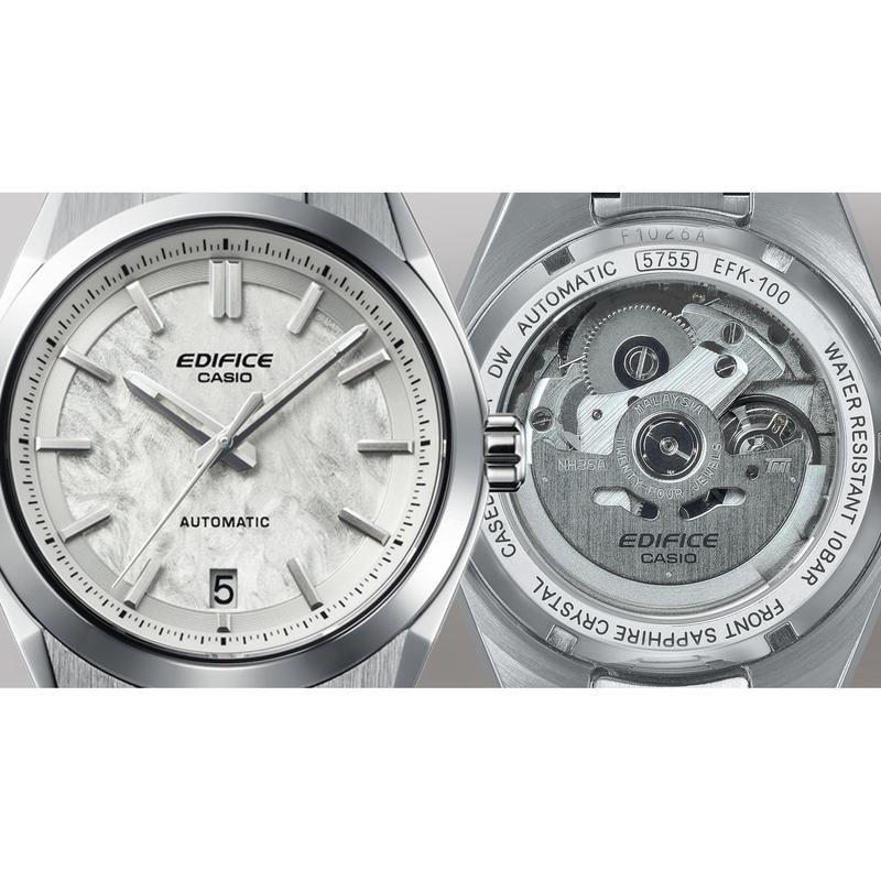 Casio Edifice Automatic White Dial Watch - EFK-100D-7ADR