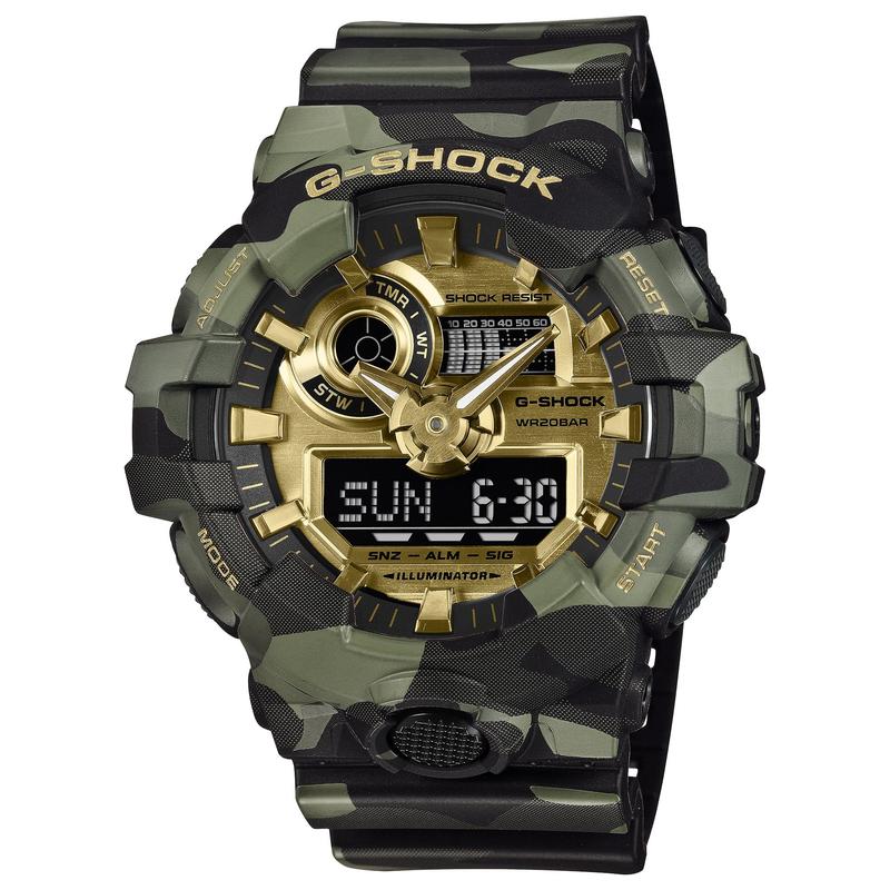 Casio G-SHOCK Bold Camo Analog-Digital Watch - GA-700CMG-3ADR