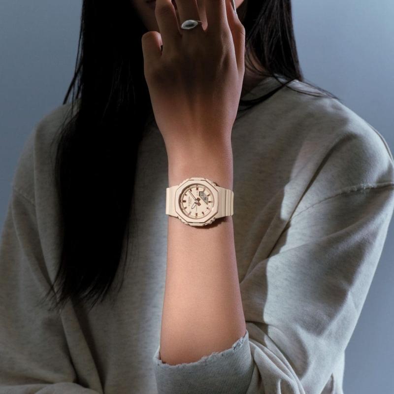 Casio G-SHOCK Compact Slim Octagonal Digital-Analog Watch - GMA-P2110-1ADR