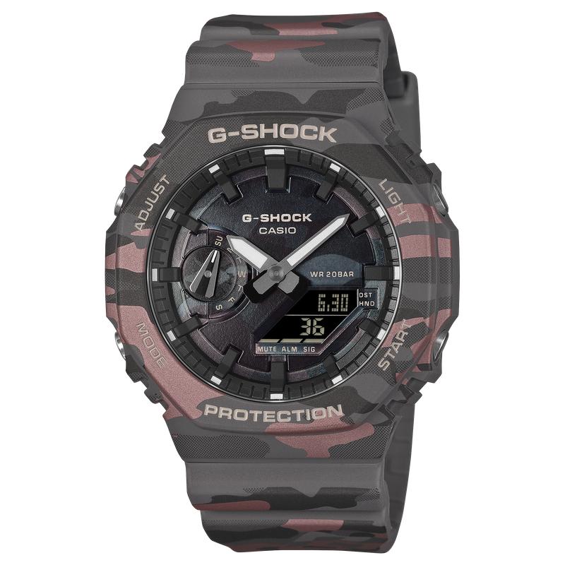 Casio G-Shock Camouflage Carbon Core Guard Analog-Digital Watch - GA-2100CMD-8ADR