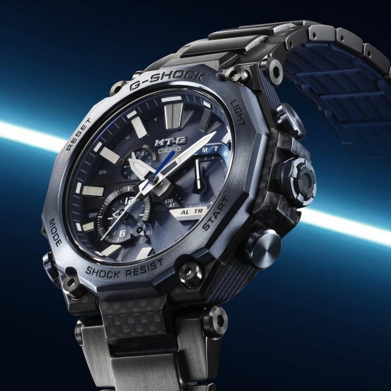 Casio G‑Shock Carbon Dual Core Guard Watch - MTG-B2000YBD-2ADR