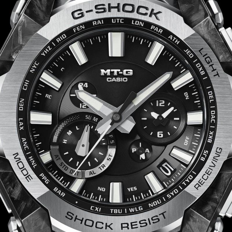 Casio G‑Shock Carbon‑Steel Solar Watch Multi‑Function - MTG-B4000D-1ADR