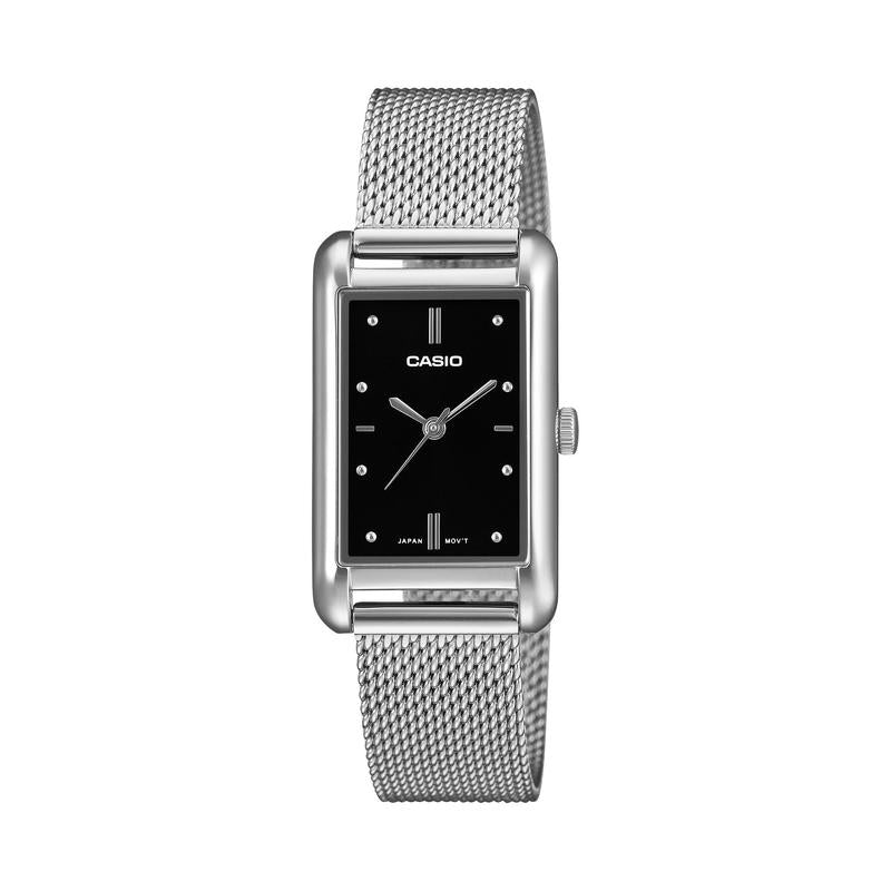 Casio LTP-B171M-1A Analog Watch Stainless Steel Mesh Band Water Resistant