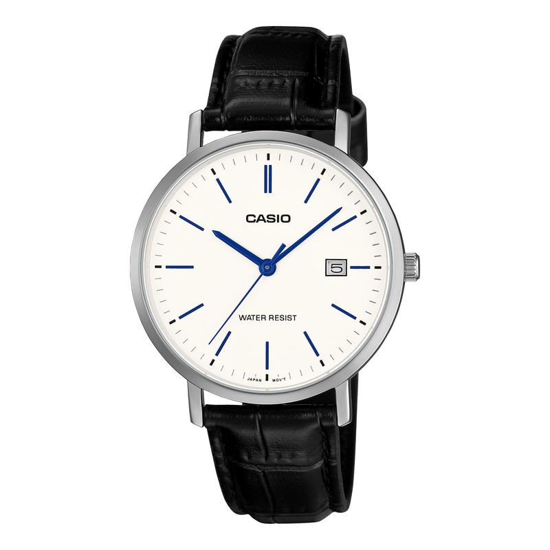 Casio MTP-VT05L-7E Analog Watch Date Display Leather Band