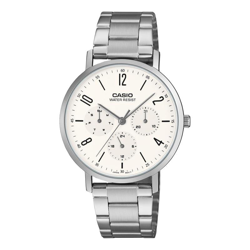Casio MTP-VT06D-7B Analog Stainless Steel Watch Silver