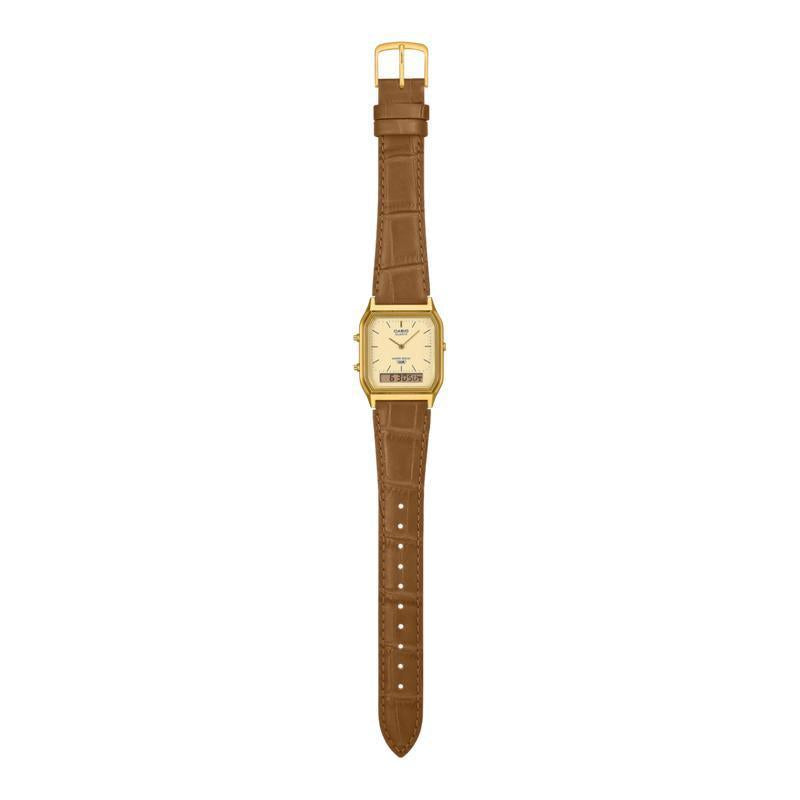 Casio Vintage Gold Analog-Digital Watch - AQ-230EGL-9ADF