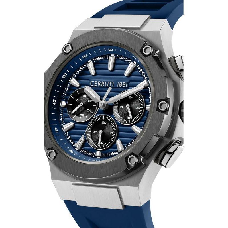 Cerruti 1881 Lucardo Blue Dial Quartz Men's Watch 100m Water Resistant