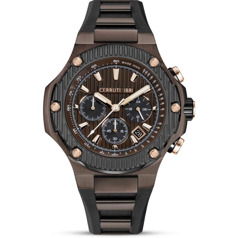 Cerruti 1881 Lucardo Quartz Watch Black Dial CIWGO0050602