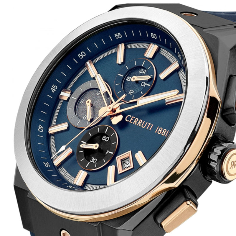 Cerruti 1881 Molveno CIWGQ2224102 Men Rose Gold And Blue