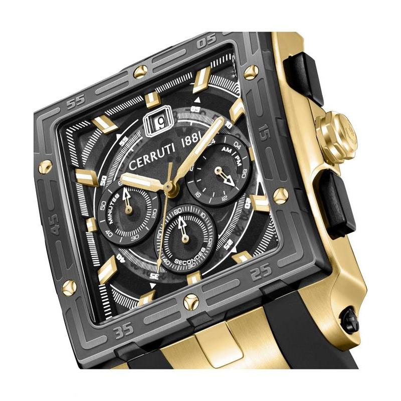 Cerruti 1881 Odissea Quartz Watch Black Dial CIWGO0072404
