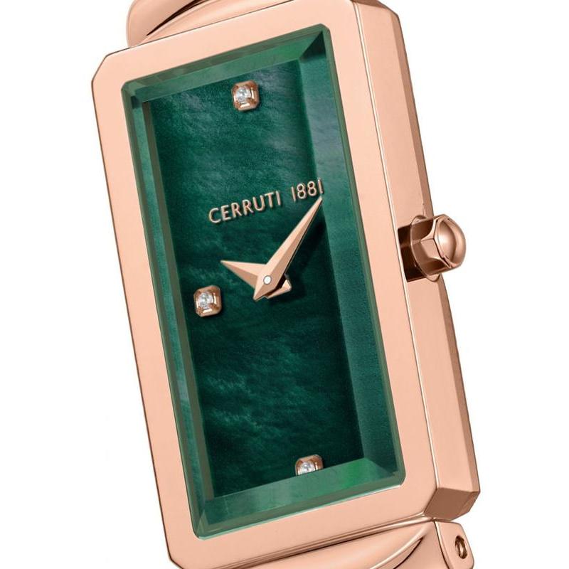 Cerruti 1881 Vallucciole Ladies Quartz Green Dial 17mm Watch