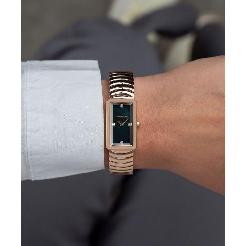 Cerruti 1881 Vallucciole Ladies Quartz Green Dial 17mm Watch