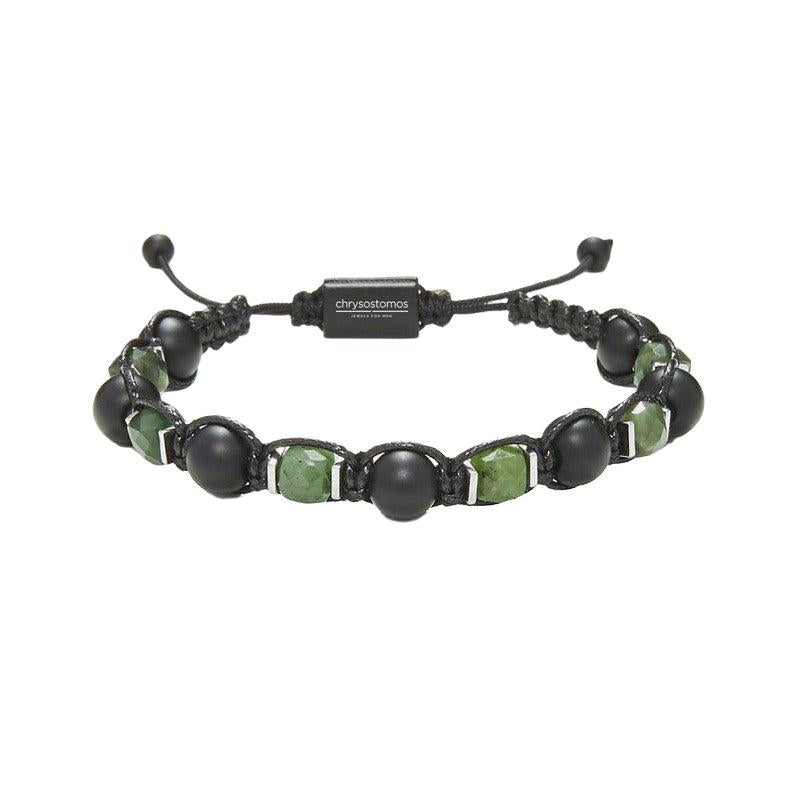 Chrysostomos Handmade Bracelet with Onyx & Agate