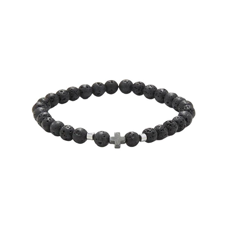 Chrysostomos Handmade Bracelet with Onyx & Hematite
