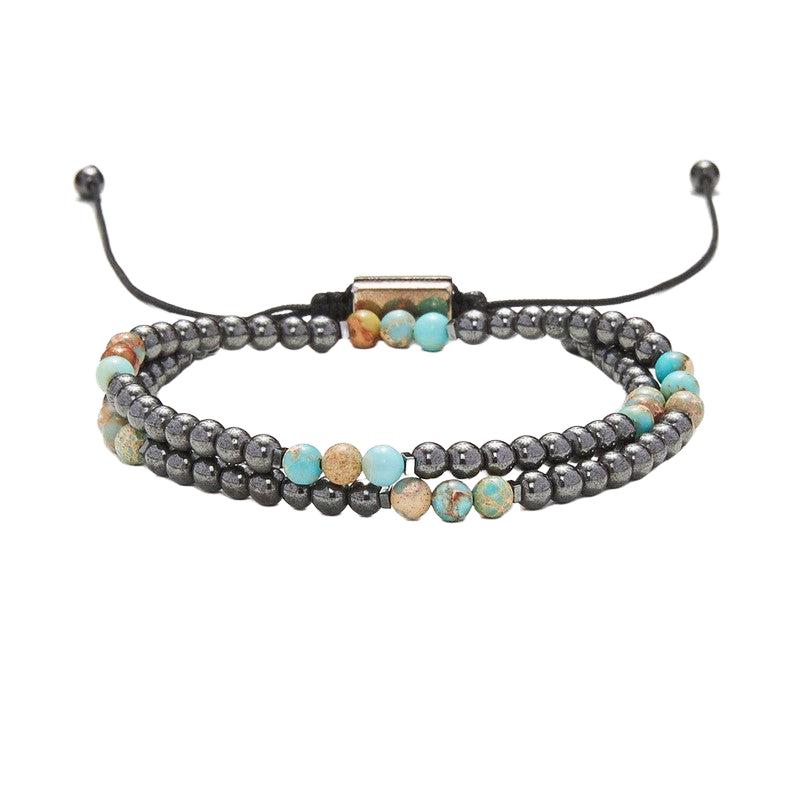 Chrysostomos Handmade Double Bracelet with Hemitate