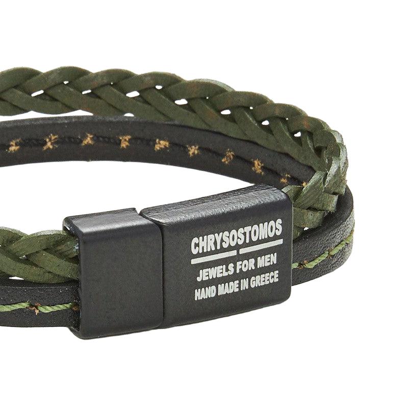 Chrysostomos Handmade Leather Bracelet