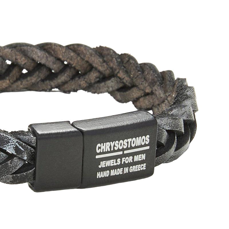 Chrysostomos Handmade Leather Bracelet