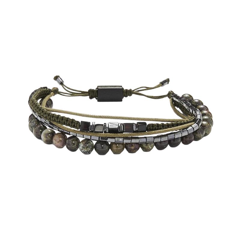 Chrysostomos Handmade Multi-Line Bracelet with Agate