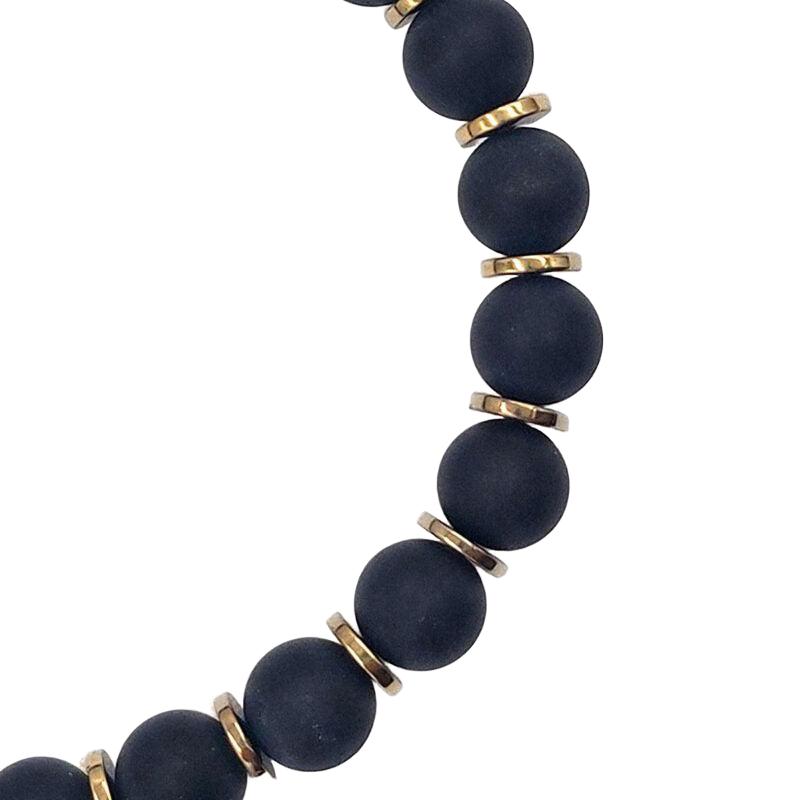 Chrysostomos Handmade Onyx Men's Bracelet
