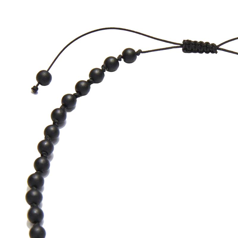 Chrysostomos Handmade Rosary Necklace with Onyx