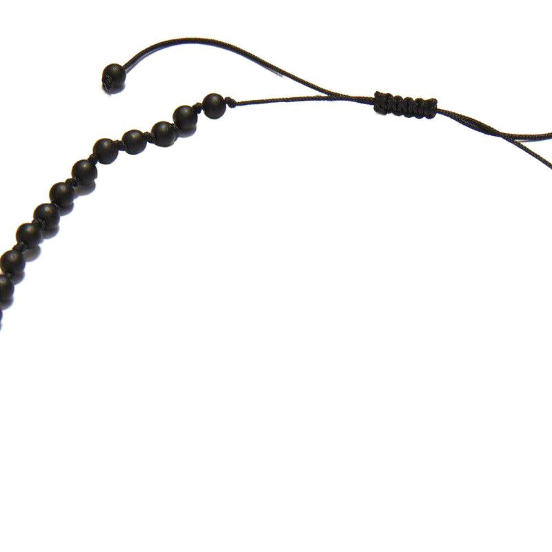 Chrysostomos Handmade Rosary Necklace with Onyx
