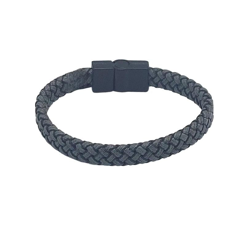 Chrysostomos Kids Bracelet Handmade, in Matte Grey Color. Magnetic clasp