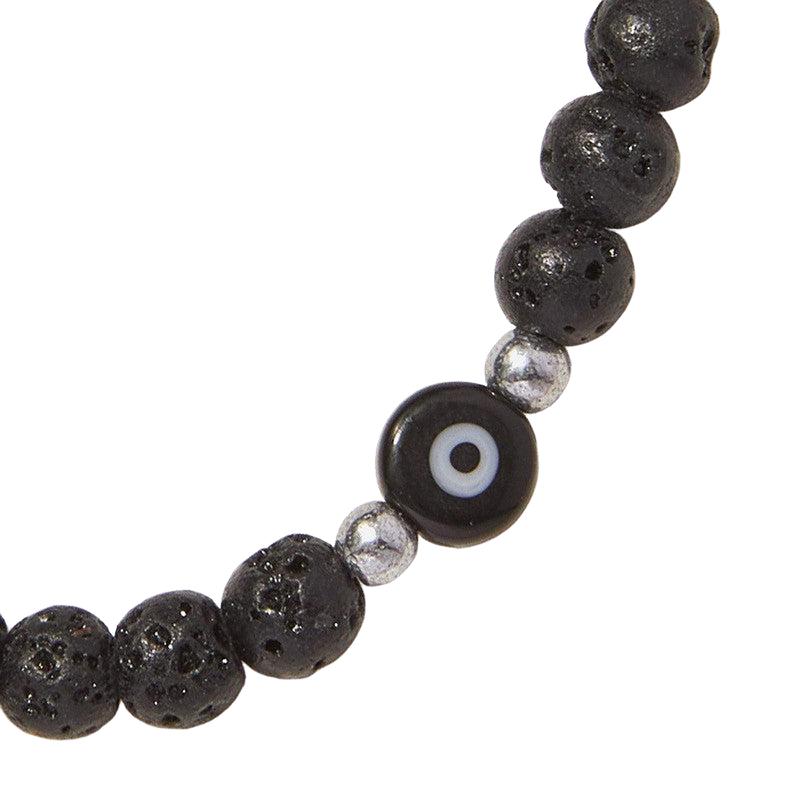 Chrysostomos Kids Bracelet Handmade with Natural Mineral Stones of Black Onyx
