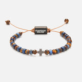 Chrysostomos Kids Bracelet Handmade with Natural “tiger’s eye†Mineral Stones