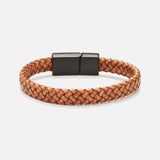 Chrysostomos Kids Handmade Lear Bracelet, in Matte Light Brown Color