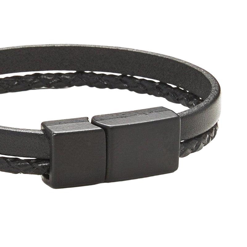 Chrysostomos Kids Handmade Lear Bracelet with Two Straps