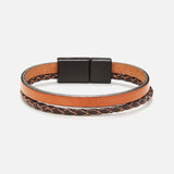 Chrysostomos Kids Handmade Lear Bracelet with Two Straps