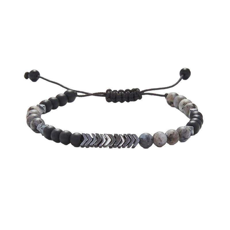 Chrysostomos Kids Handmade Natural Mineral Stones of Grey Larvikite