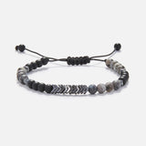 Chrysostomos Kids Handmade Natural Mineral Stones of Grey Larvikite