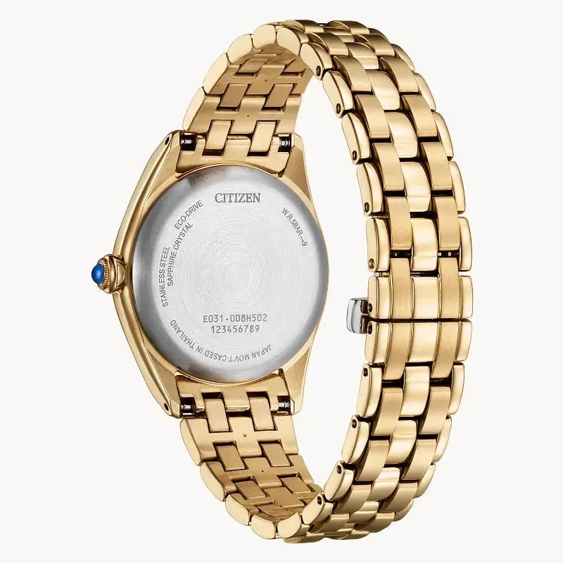 Citizen Classic Rose-Gold Tone Eco-Drive Women's Brown Dial Watch