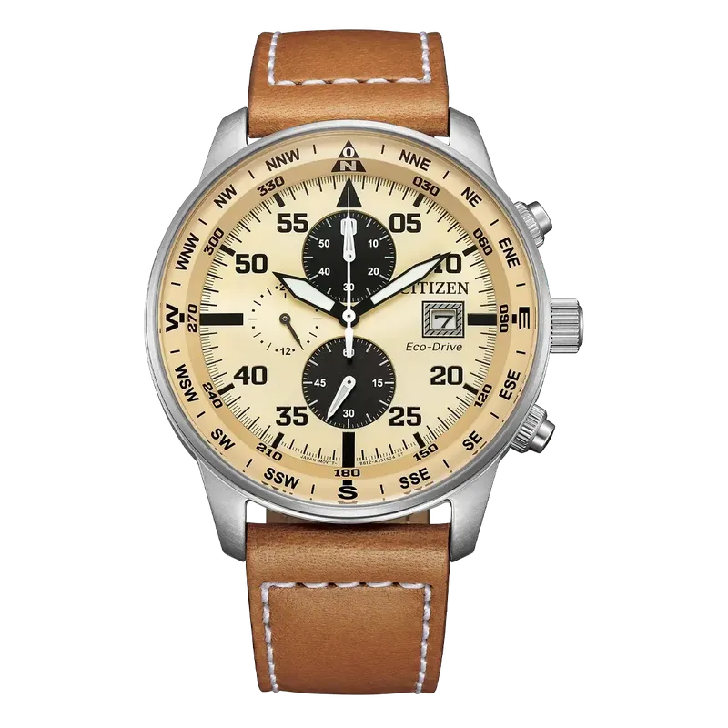 Citizen Classic Sport Chronograph Eco-Drive Leather Strap
