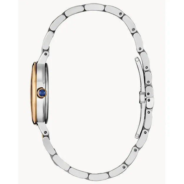 Citizen Classic Women's Eco-Drive Two-Tone Stainless Steel White Dial Watch