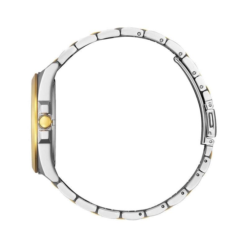 Citizen Eco-Drive 2 Tone Silver Dial Date Dress Watch